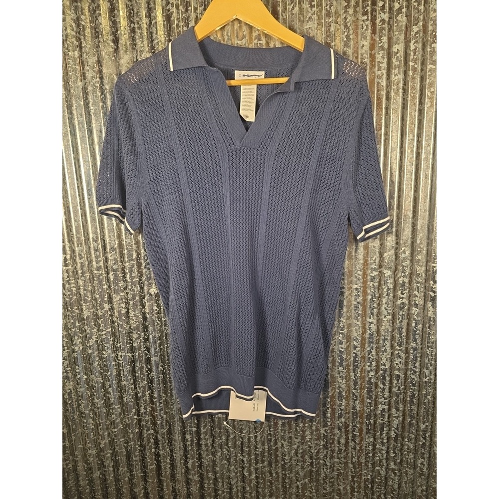 Cobalt‎ South Ocean  100% Cotton Johnny Collar.  No Size.  High Quality.